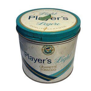 Players Light Tobacco Tin Vintage Collectible Empty Metal Can